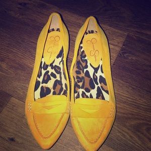 Jesica Simpson Mustard Yellow Isabella Flats